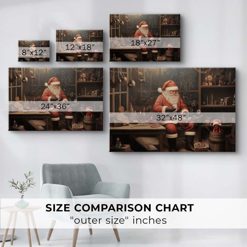 Art de Noël - CMX - Cavas enveloppés de galerie, H 18 po x l 27 po