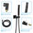 3-Function High-Pressure Rainfall Shower System, Tub Faucet Set