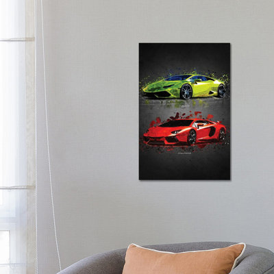 Lamborghini II by Gab Fernando - Wrapped Canvas Print