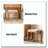Red Oak Solid Wood Bedroom Vanity Stool-2040500207