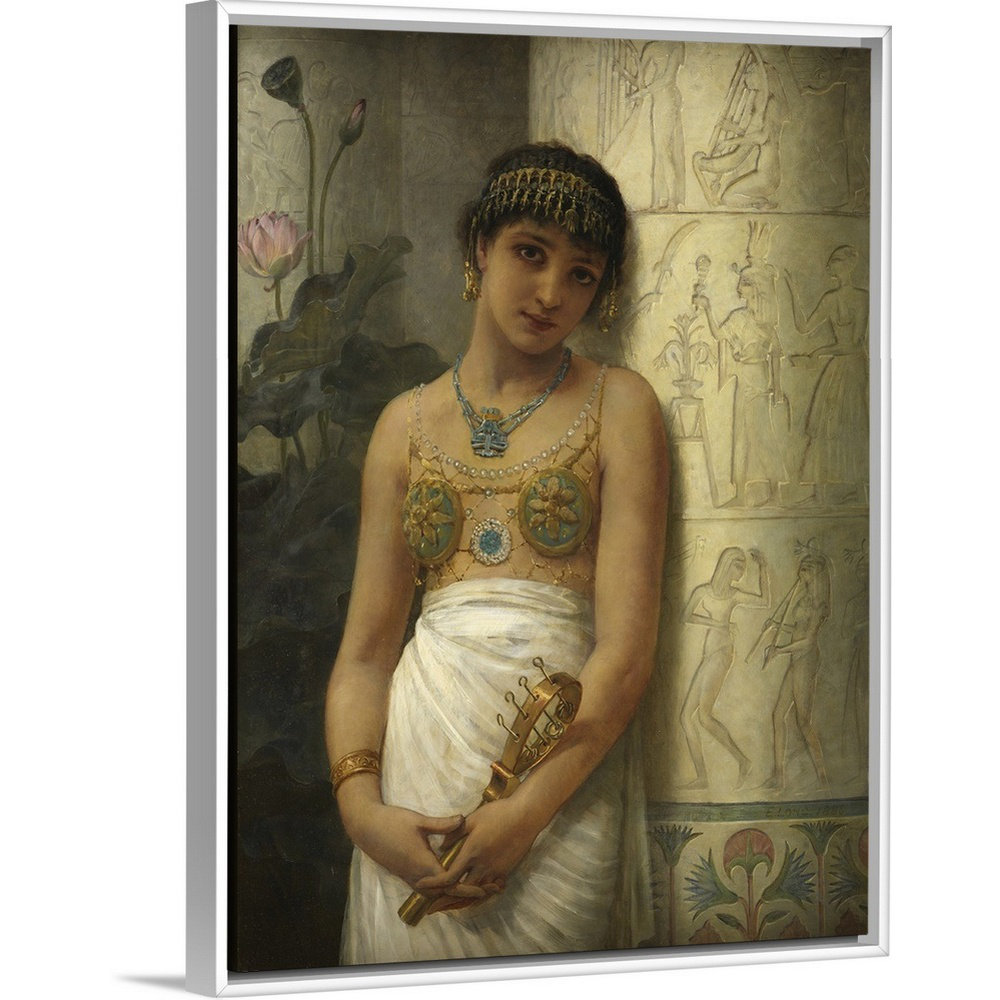 " An Egyptian Girl With A Sistrum, 1886 " by Edwin Longsden Long Painting Print Bungalow Rose