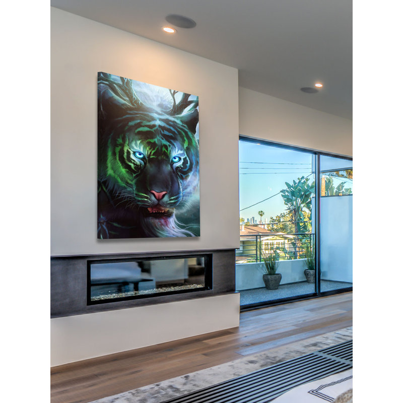 Godly Tigers 2 by Jonas Jödicke - Wrapped Canvas Print, 46 cm H x 30 cm W