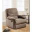 Fauteuil inclinable brun clair avec accoudoirs coussinés-166447104