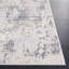 Tapis abstrait en polyester / polypropylène beige / gris foncé tissé à la machine-1325234586