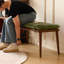 Banc rembourré vert noisette-275847423