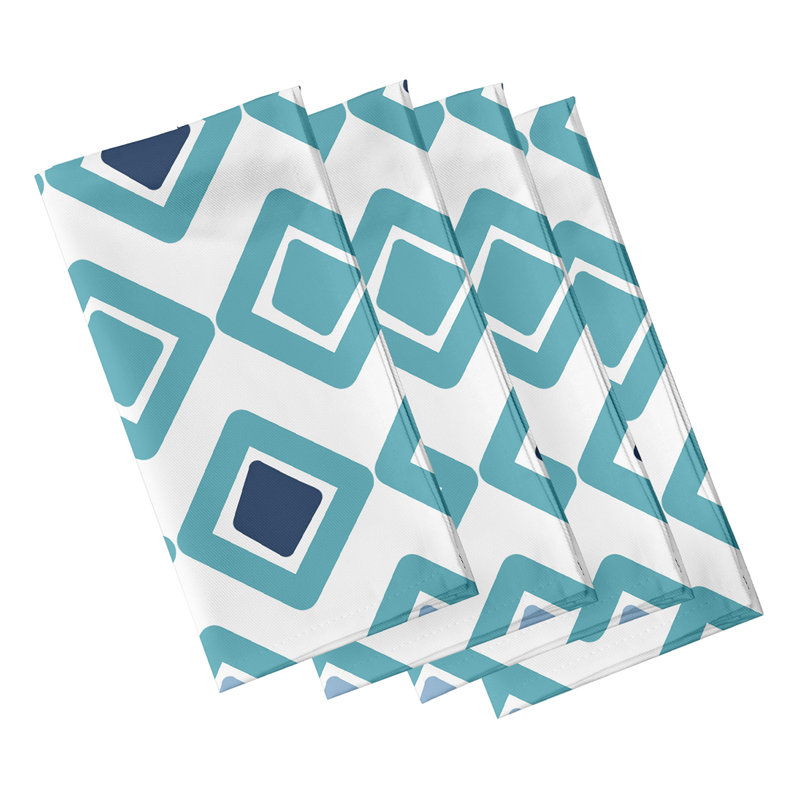 Ensemble de serviettes 4 pièces Ferrier, Turquoise