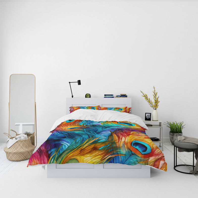 Abstract Duvet Cover, King Duvet Cover + 2 King Shams