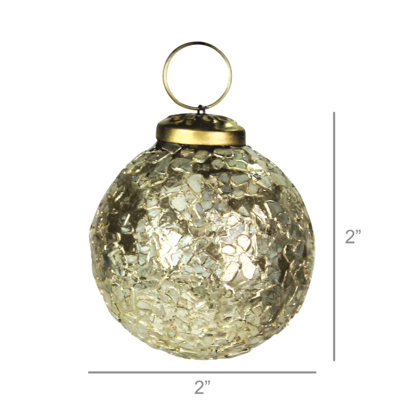 Ornement boule de Noël en verre