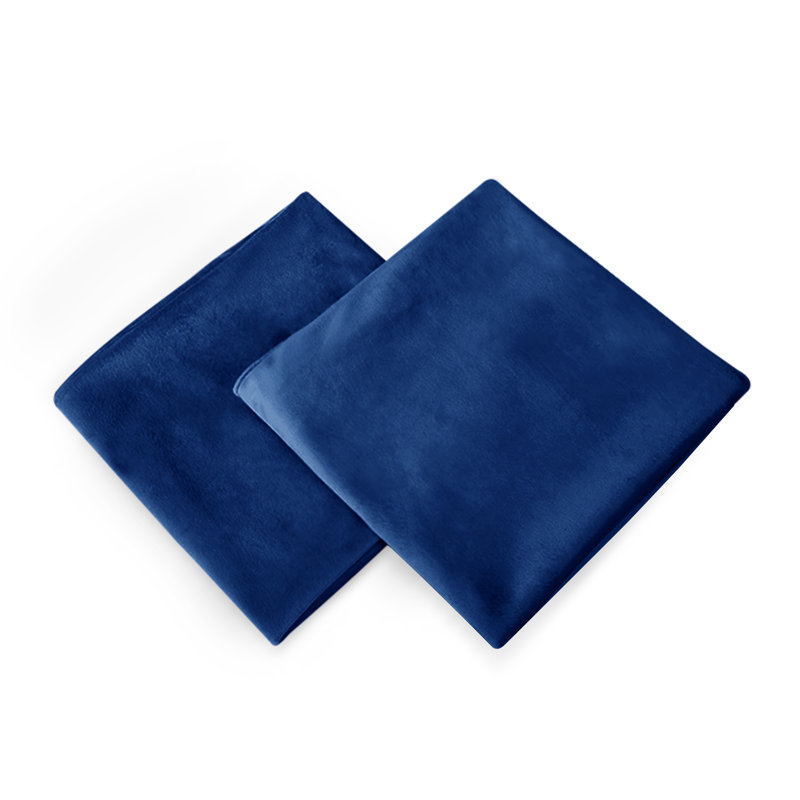 Frith Square Cushion Cover, 51cm H x 51cm W x 1cm D, Navy Blue