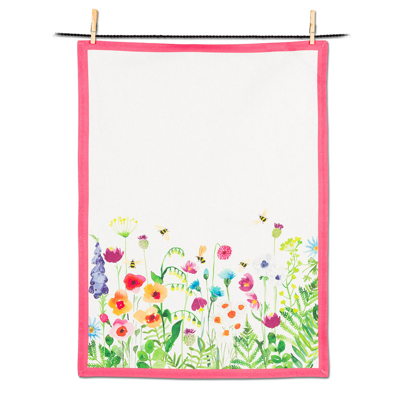 Cotton Floral Jacquard Tea Towel Kitchen Towel