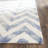 Chou Hand Tufted Wool/Cotton Geometric Rug in Ivory/Blue-16763182