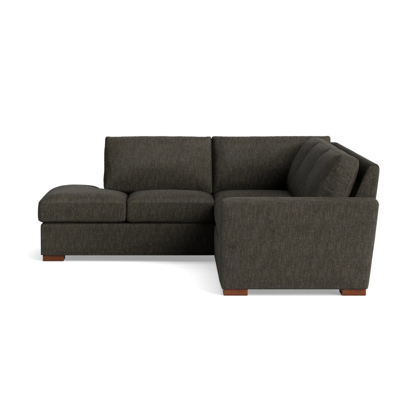 Couch Potato Sectional, Left Hand Facing, Performance Weave - Onyx