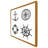 Tiburon Nautical Icons - Single Picture Frame Print-1928003784-1928003789