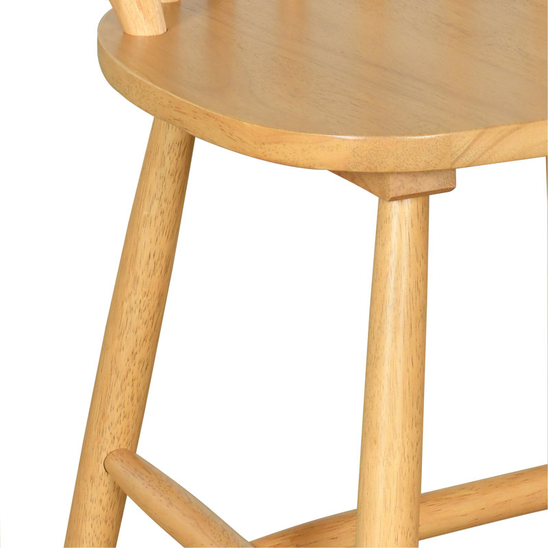 Ensemble de chaises à dossier en H 36 po (ensemble de 2), Naturel
