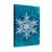 Christmas Crystal Snowflake On Teal Background-1549412611