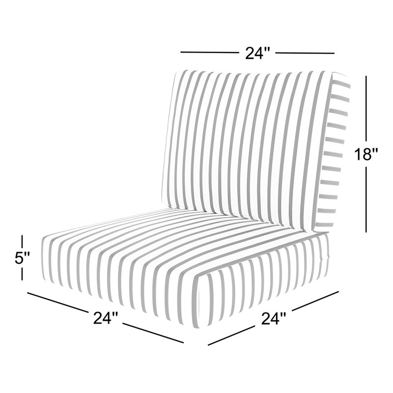 Coussin de siège Amala Sunbrella, L 24 po x P 5 po, Tournesol Sunbrella