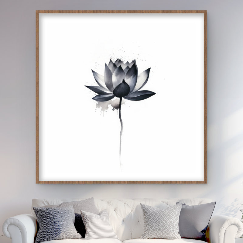 Dripping Flower - reproduction encadrée matte pour la décoration intérieure