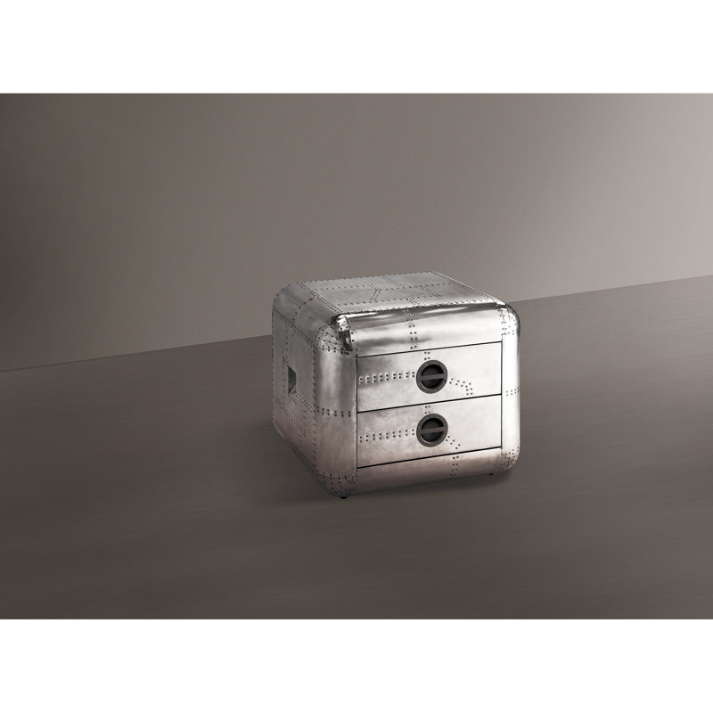 Table de bout carrée en aluminium Square 2