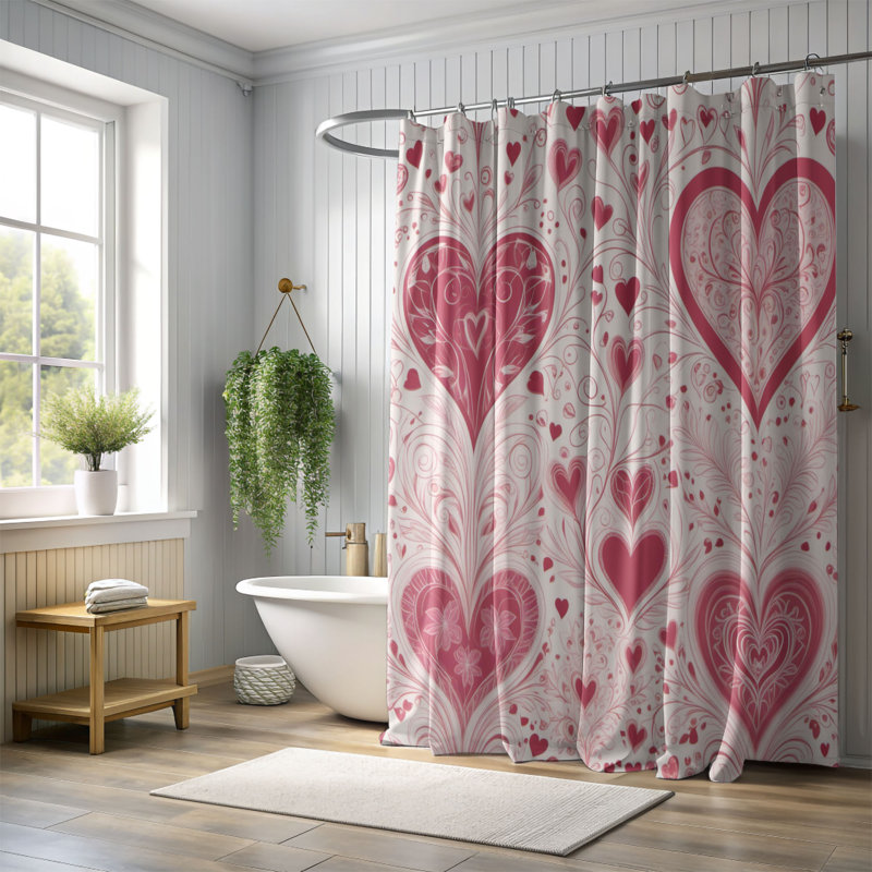 Rideau de douche standard 1 pièce, H 74 po x l 71 po