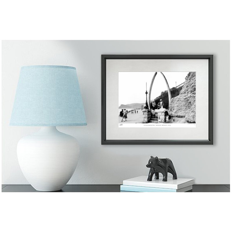 Teignmouth, Whale Bones 1922 by Francis Frith - Single Picture Frame Print, 40cm H x 50cm W x 2.3cm D