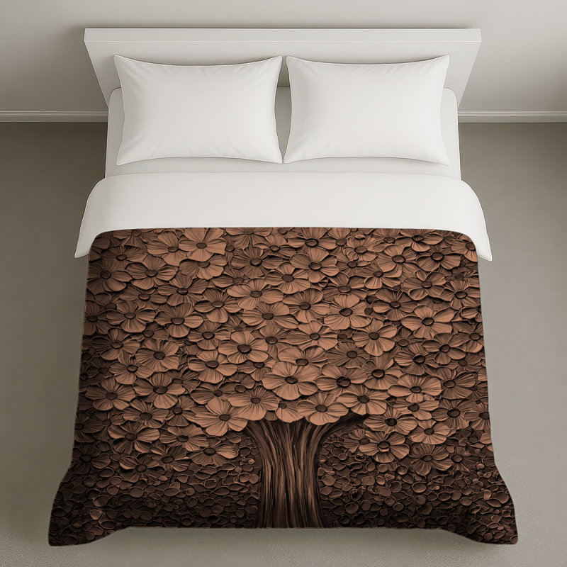 Housses de couette bronze bronze, Lit simple
