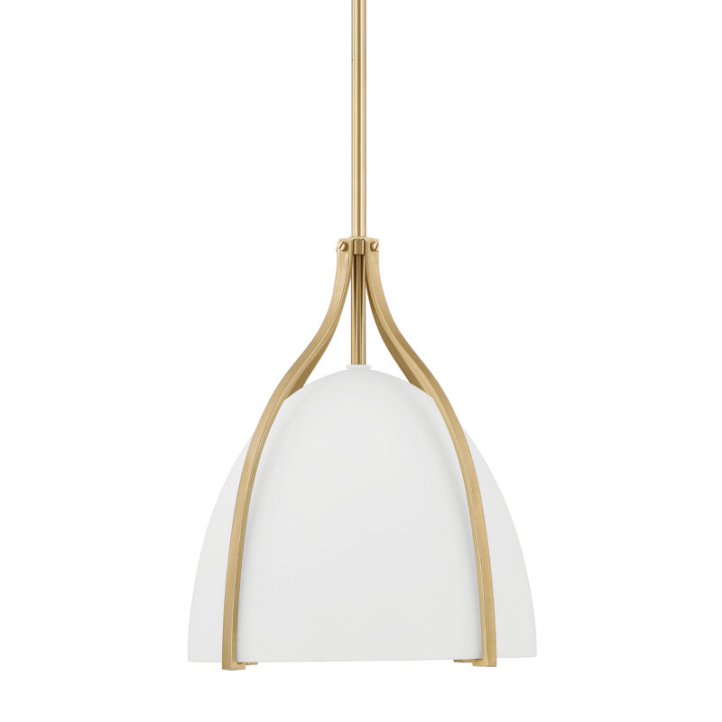 Hunter Arcelia 1 Light Pendant Ceiling Light Fixture, Gold