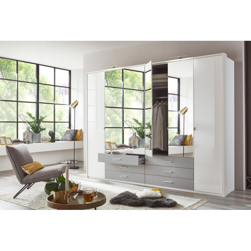 Shuford 6 Door Wardrobe, 210cm H x 270cm W x 58cm D