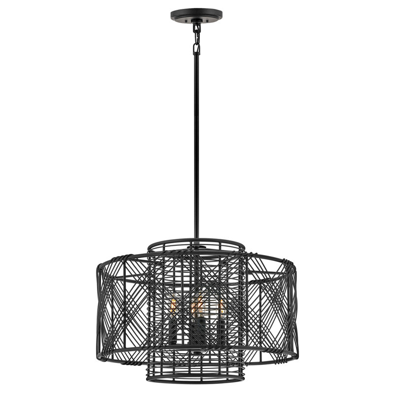 Brooke 4-Light Chandelier, Black