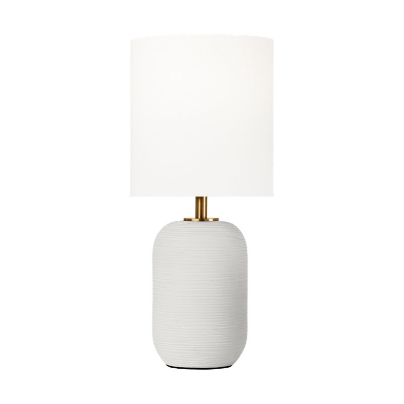 Ceramic Standard Table Lamp, Matte White