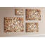 Wall Mounted cork board with print wall art message pin boards home office bulletin board ideas Wine corks