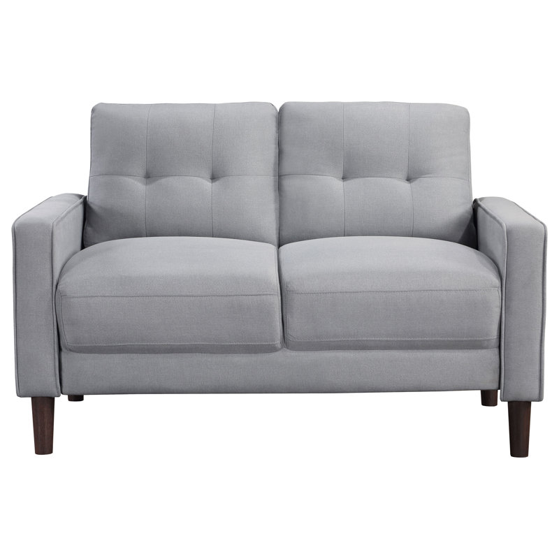 Grand Aesthetic - Causeuse capitonnée Sifford, Gris