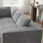 Canapé modulaire de style minimaliste de 129,5 po, ensemble de canapé en chenille infroissable à 6 places, combinaison de 2 sièges sans PC, ensemble de canapé en forme de L moderne pour le salon, aucun assemblage requis