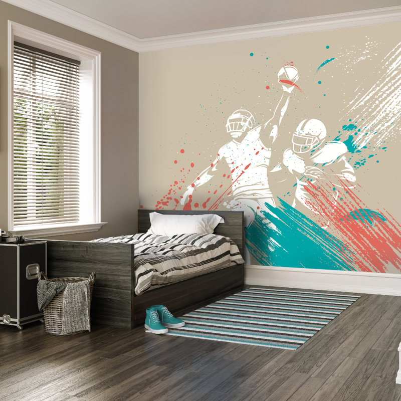 Herriot Matte Wall Mural, 350cm L x 280cm W, Grey