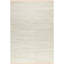 Tapis rayé en polyester noué à la main crème-1443312145