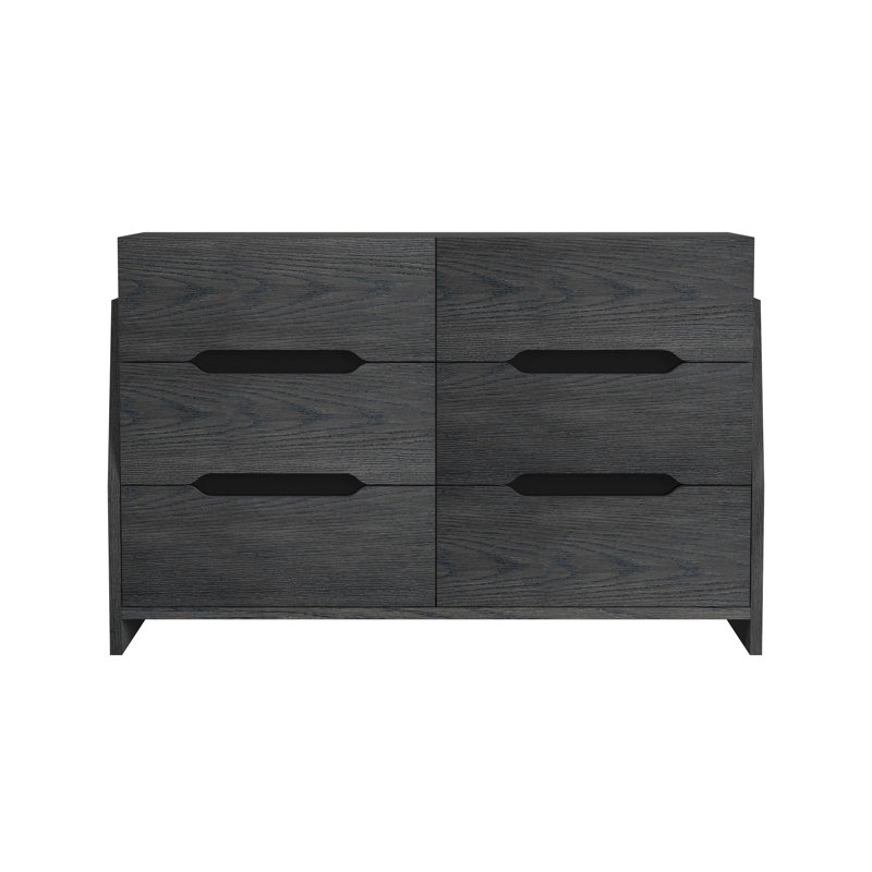 Commode 6 tiroirs Itsumi, Noir