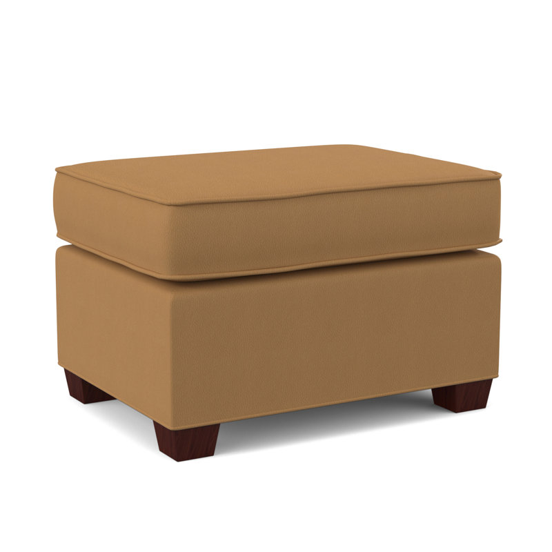 Finn 26" Wide Rectangle Standard Ottoman, Empire Mahogany, Dillon Luggage