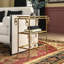Bamboo Glass End Table