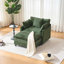 Fauteuil d'appoint avec repose-pieds en chenille moderne de 39,4 po Iris-130624488