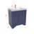 30 in. Single Sink Freestanding Bathroom Vanity in Marine Blue with White Carrara Quartz Top-817421491-975013390