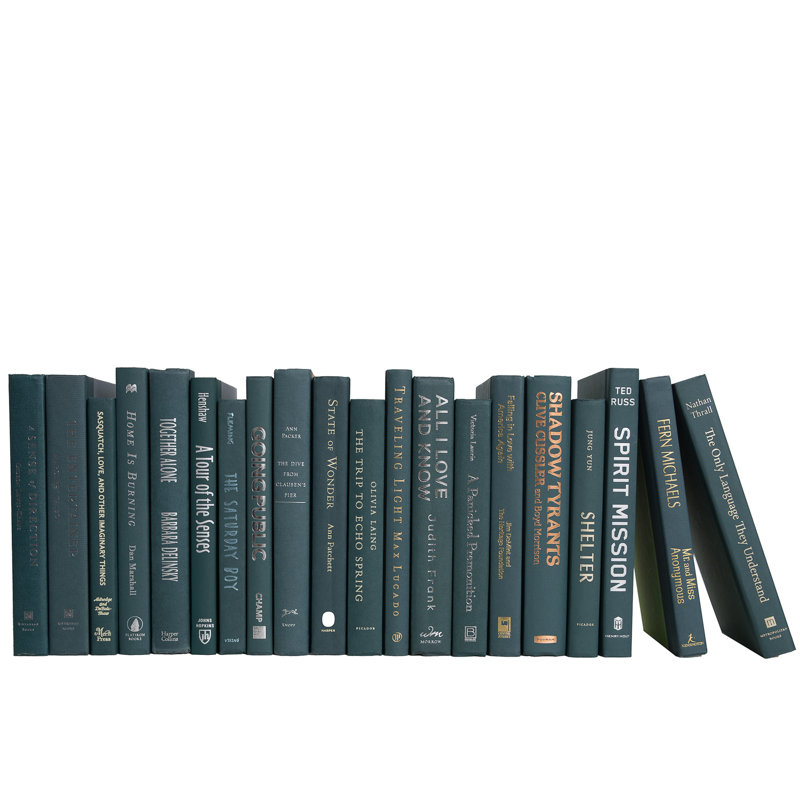 Livres décoratifs - Livres de chasseur - Livres verts au pied