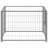 VidaXL Outdoor Dog Kennel Large Dog Crate Dog Cage Exercise Playpen Steel