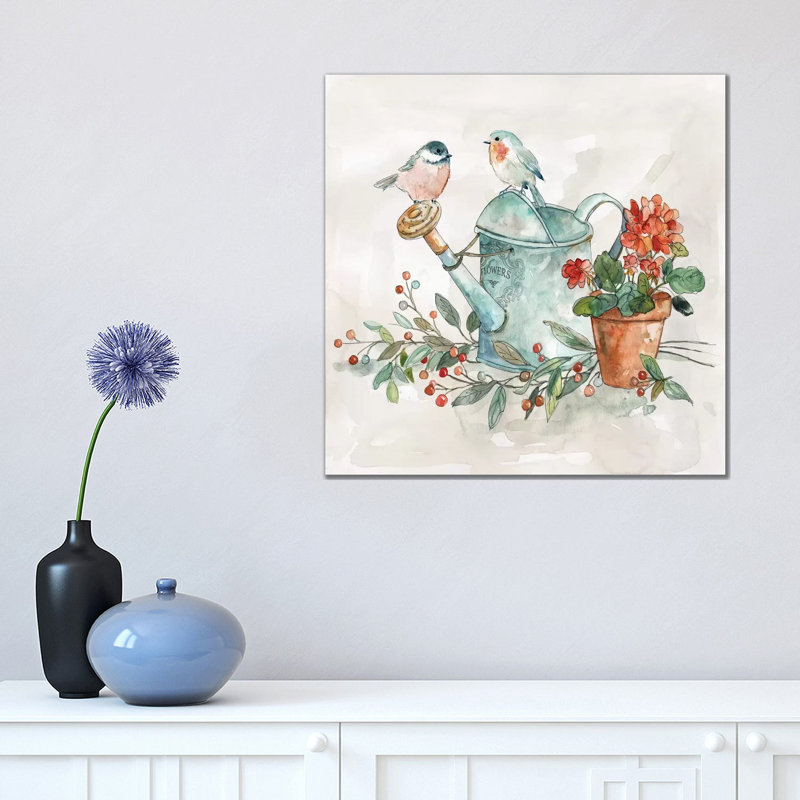 Garden Glimpse I by Carol Robinson - Wrapped Canvas Gallery-Wrapped Canvas Giclée, 45.72 cm H x 45.72 cm W