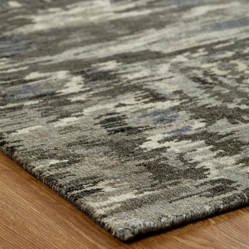 Siale Wool Camouflage Area Rug, Runner 2'6" x 10'