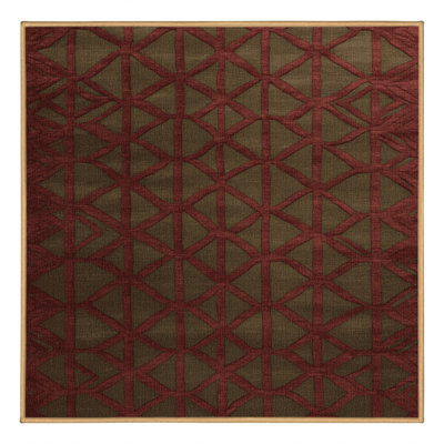 Machine Washable Trellis Brown Area Rug