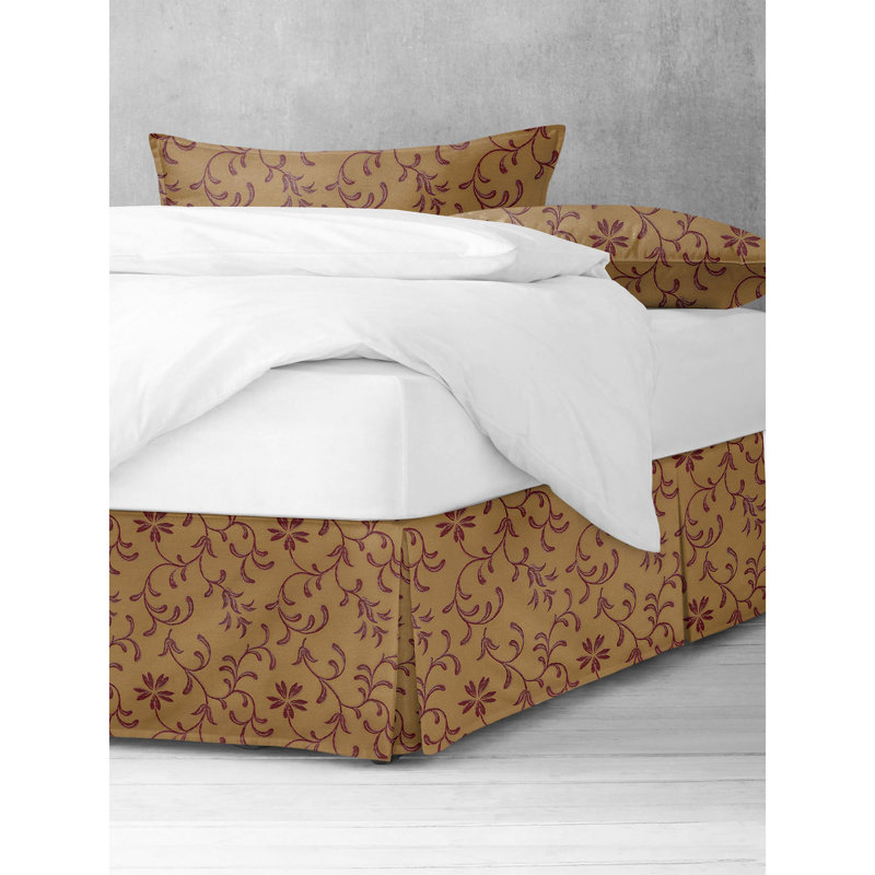 Jupe de lit Kelda, Très grand californien, 18", Canneberge cuivrée