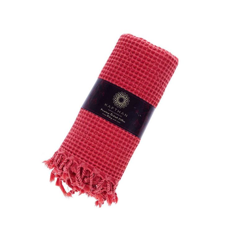 Kafthan Waffle Bath & Summer Beach Towel - Quick Dry & Lightweight, Gray