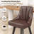 Swivel Bar Stool of 1 / 2, 24" Counter Height Bar Stool with Back, PU Leather Upholstered Counter Stool with Solid Wood Legs for Kitchen, Home Bar-395118672-394818102