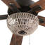 Ventilateur de plafond à 5 pales de 52 po avec abat-jour en corde tissée Isabella