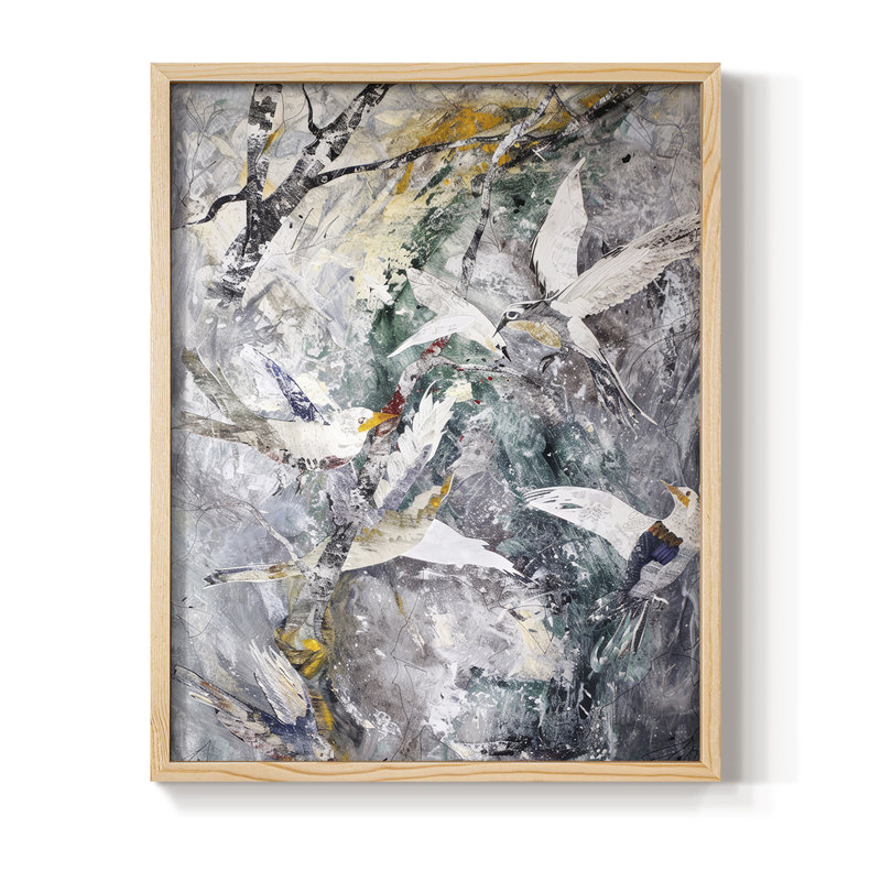 ANIMALS Series XIX, reproduction encadrée - bois massif, H 21 po x l 17 po