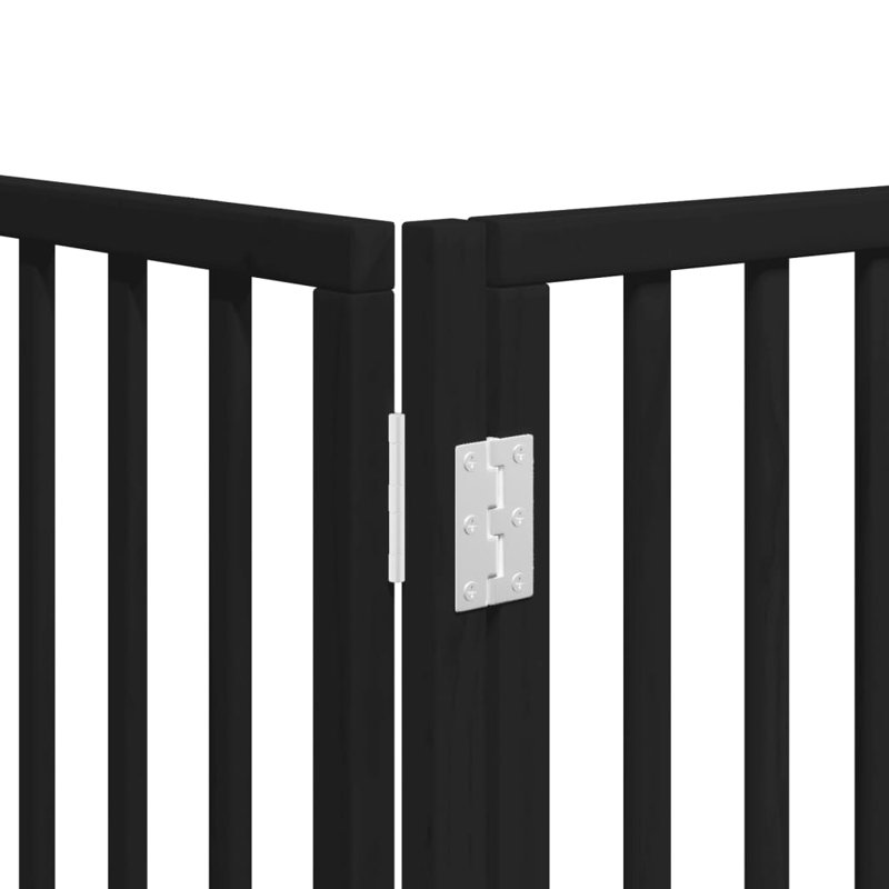 Fakhiri Solid Wood Dog House Door, 60cm H x 640cm W x 2cm D, Black